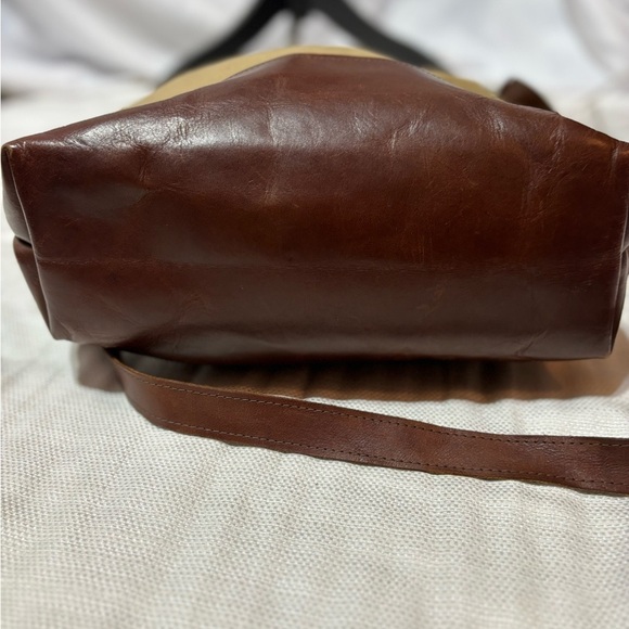 R.RIVETER Crossbody Bag Leather Strap & Bottom Military Handcrafted - Picture 7 of 14